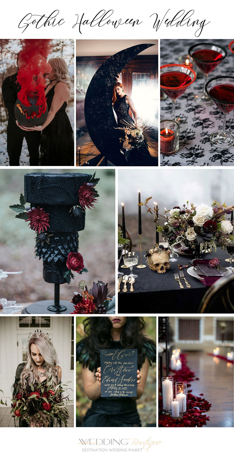 gothic halloween wedding